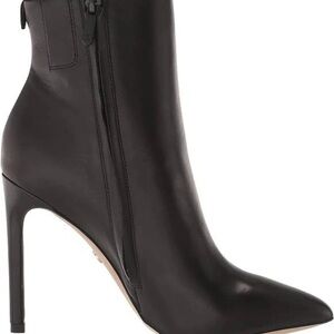 Sam Edelman Black Stiletto Heel Pointed Toe Fashion Ankle Booties